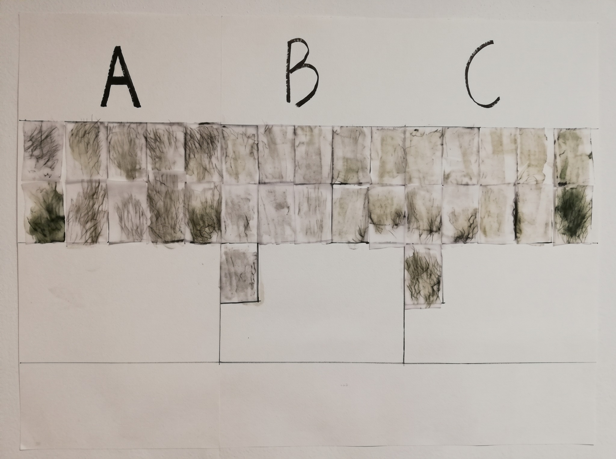 Body traces on the wall / POST, 1a space, Hong Kong, 2019